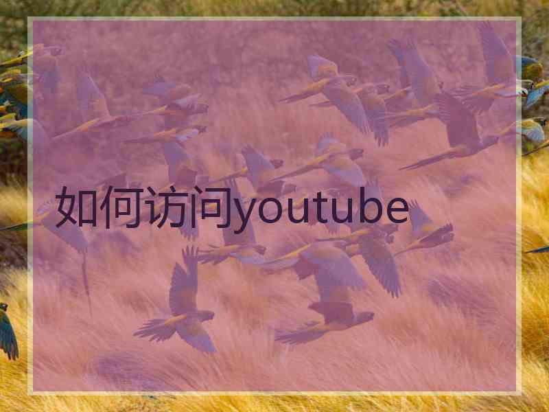 如何访问youtube