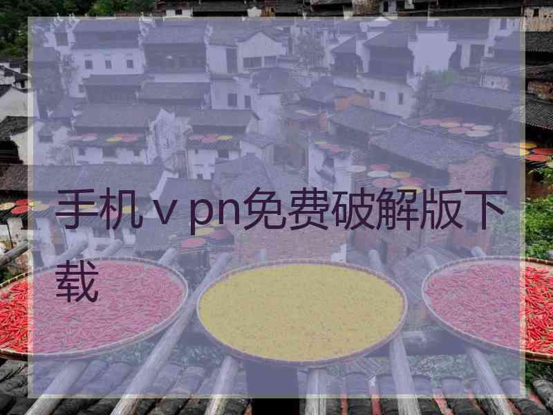 手机ⅴpn免费破解版下载