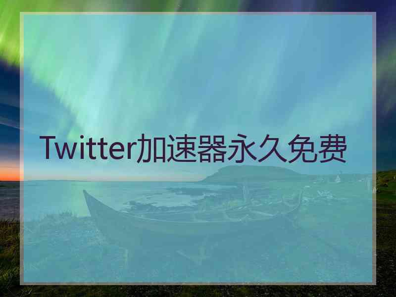 Twitter加速器永久免费