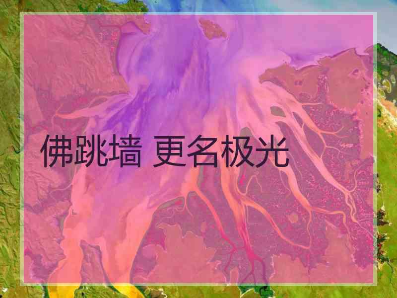 佛跳墙 更名极光