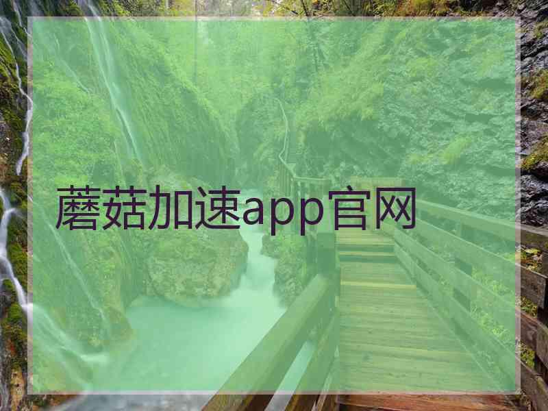 蘑菇加速app官网