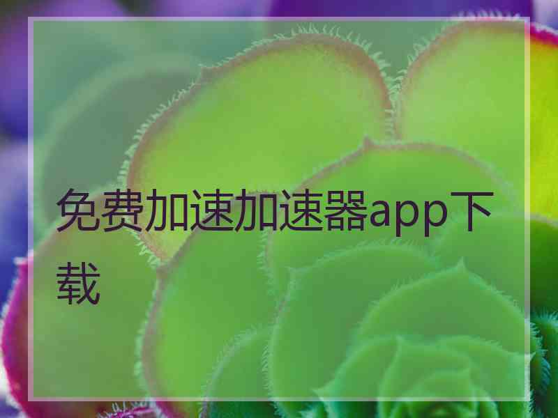 免费加速加速器app下载