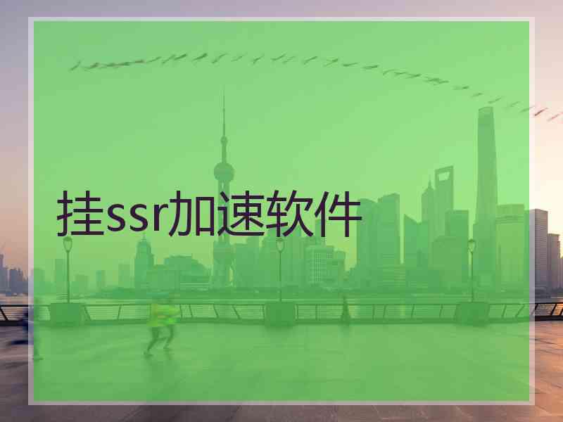 挂ssr加速软件