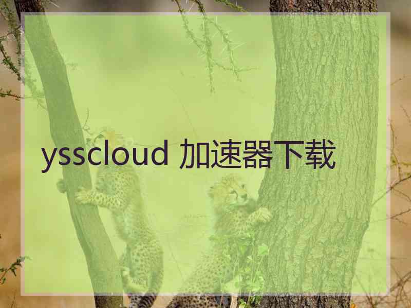 ysscloud 加速器下载