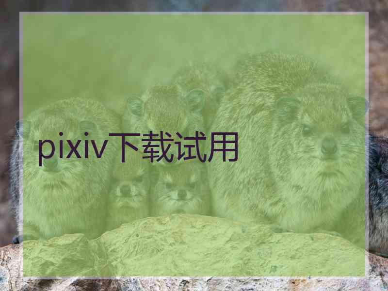 pixiv下载试用