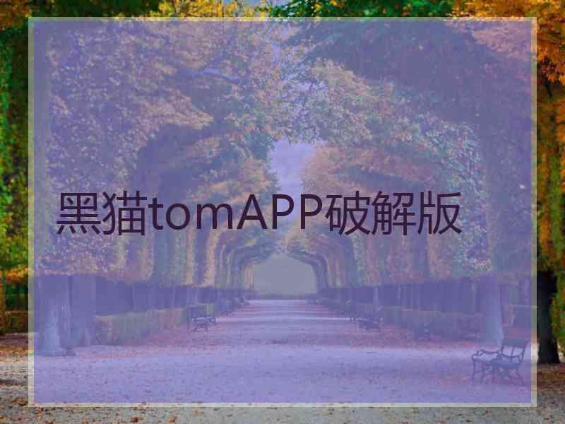 黑猫tomAPP破解版