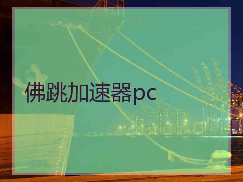 佛跳加速器pc