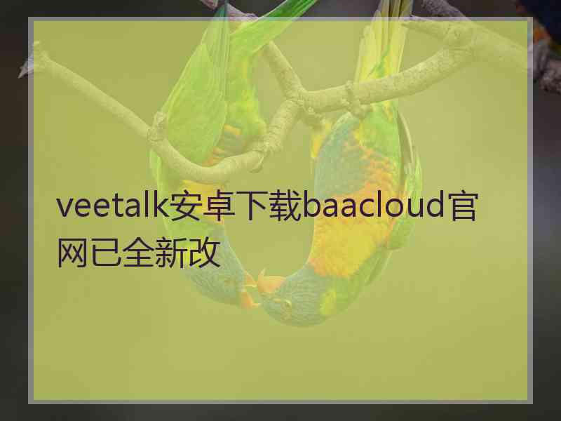 veetalk安卓下载baacloud官网已全新改