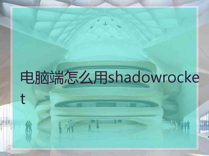 电脑端怎么用shadowrocket