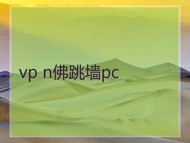 vp n佛跳墙pc