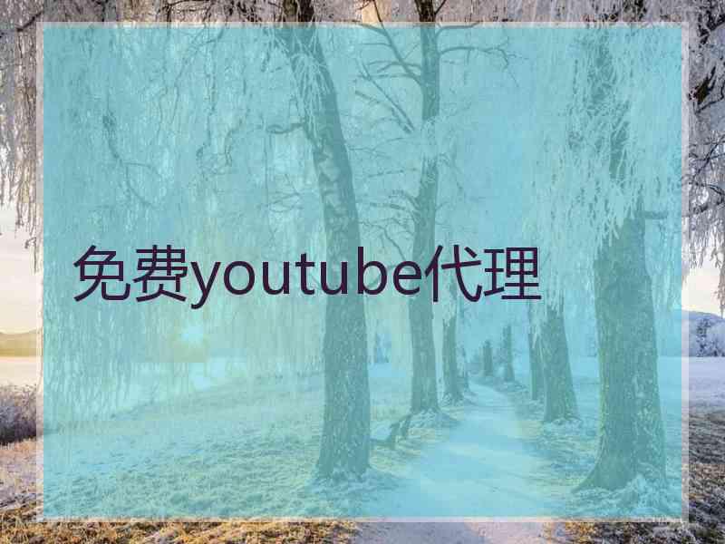 免费youtube代理