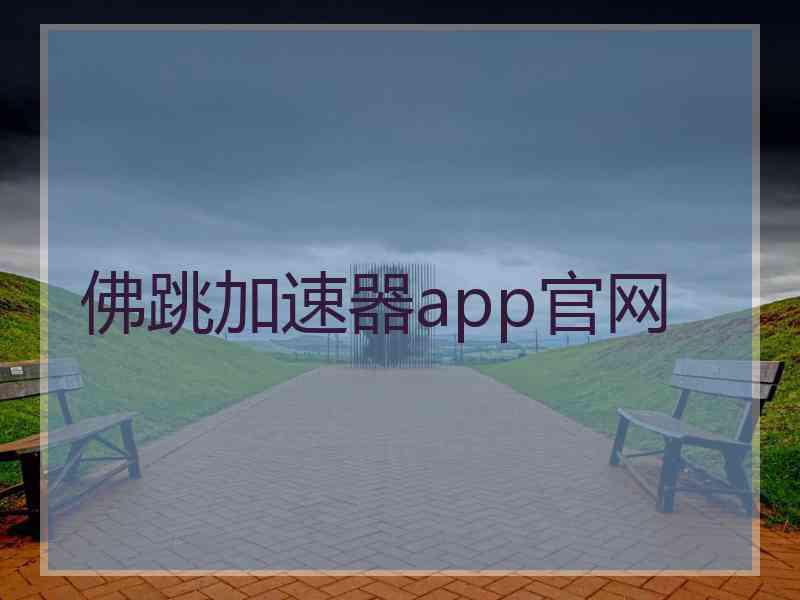 佛跳加速器app官网