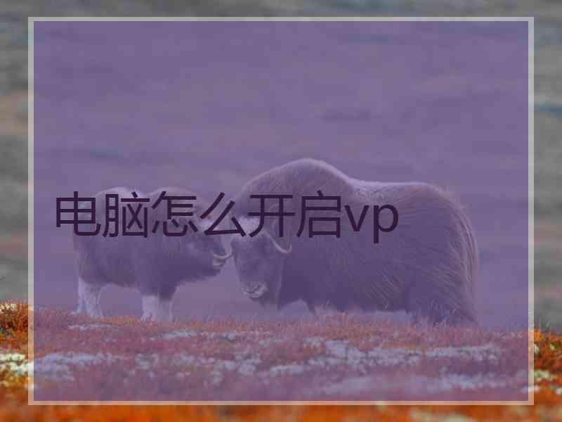 电脑怎么开启vp