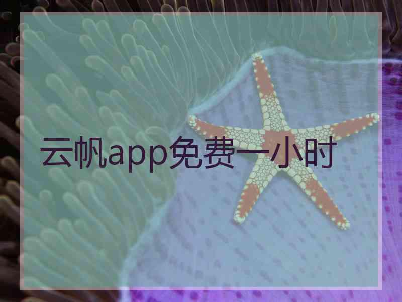 云帆app免费一小时