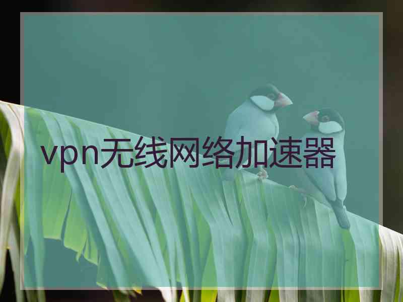 vpn无线网络加速器