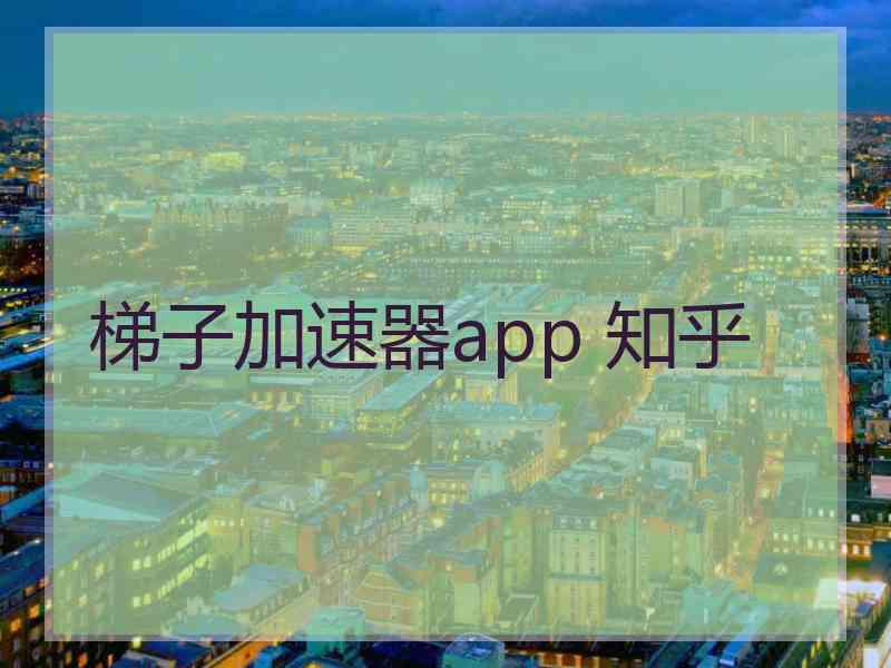 梯子加速器app 知乎